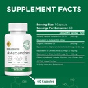 Neuseeland - Astaxanthin 12mg von Microalgae Haematococcus Pluvialis - 60 Soft Gels - GMO & Glutenfrei - Antioxidans - Unterstützt Gelenke Mobilität & Post Übungen Erholung, Haut und Augengesundheit