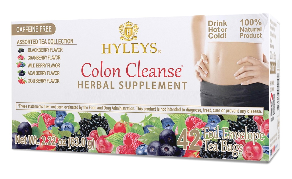Hyleys Colon Nettoyer les saveurs assorties de thé - 42 sachets de thé (1 paquet)