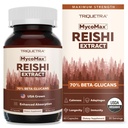Organic Reishi Mushroom Capsules - Max Potency 70% Beta Glucans Extract