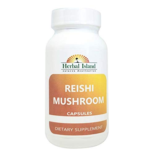 Reishi Mushroom Powder Capsules (60 Count 500mg Each) Ganoderma lucidum