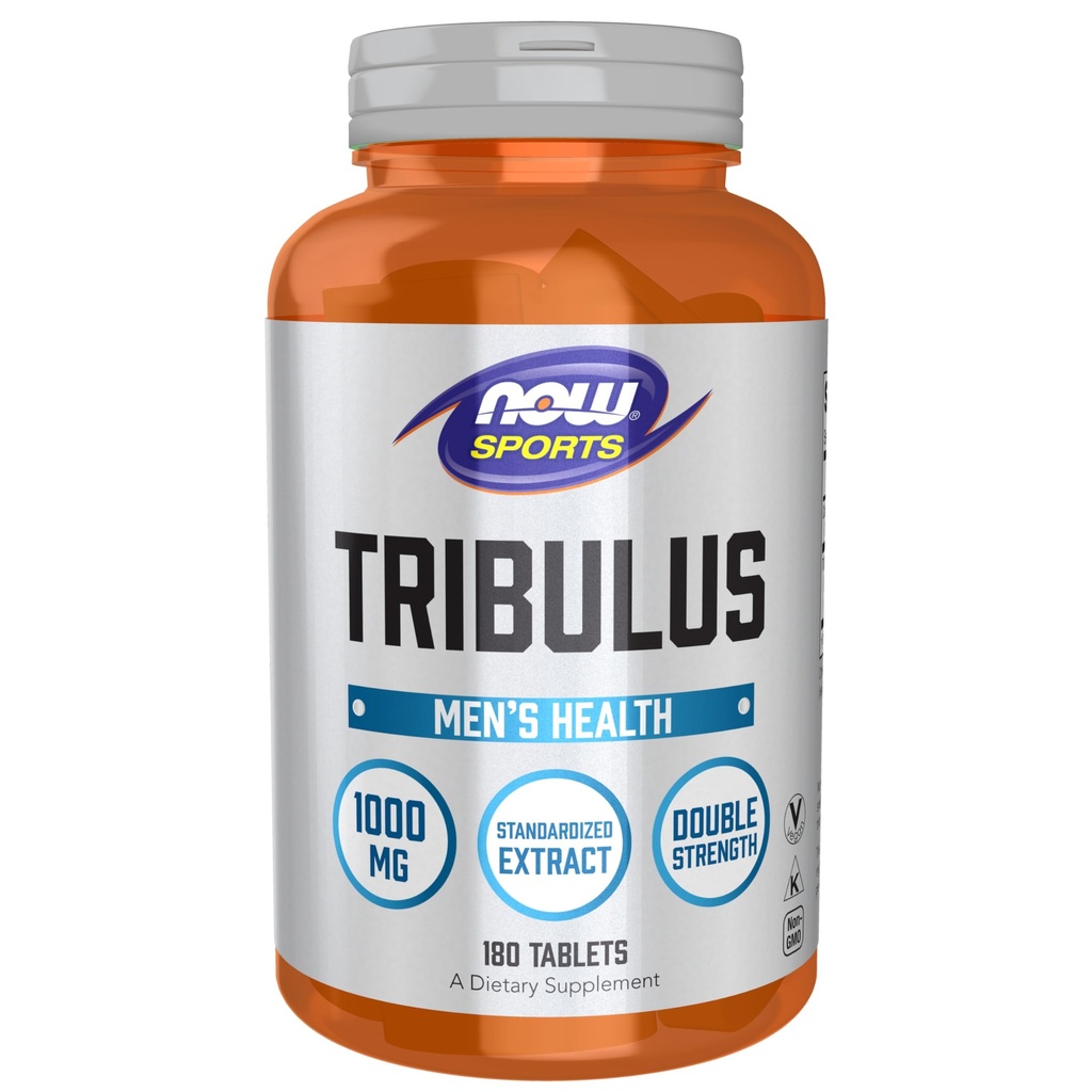 NOW Foods Sports Nutrition, Tribulus (Tribulus terrestris) 1.000 mg, Double Strength, Men's Health, 180 Tabletten