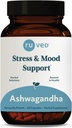 Ruved Ashwagandha Capsules - Organic Ashwagandha Root Extract Supplement für Männer und Frauen, 500mg pro Pille für Adrenal Health und Gesamt Wellness - 60 Vegetarische Caplets (1 Zähler)
