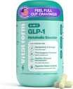 GLP-1 Metabolic Support Supplement – 4-in-1 Formula for Appetite Control, Cravings, Digestion, Energy & Weight Management – With GlucoVantage®, Berberine, Inulin & EGCG – Vegan Capsules