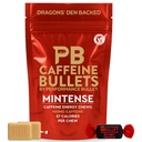Caffeine Bullet Energy Gel Upgrade - Menthe Chews *16 – Plus rapide que les comprimés et Gum. 100mg par service - Sport Science pour la course, le cyclisme, le jeu et la pré-entraînement Endurance Kick.