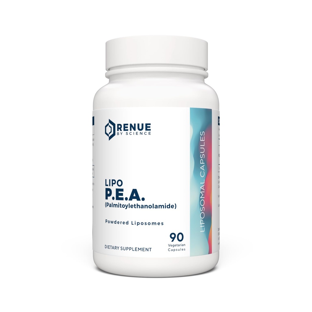 Renue By Science P.E.A | Liposomal Pea Palmitoylethanolamide Supplement | 90 P.E.A Capsules - 250mg Palmitoylethanolamide per Serving | Non-GMO | Made in the USA & Third-Party Tested