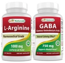 Best Naturals L-Arginin 1000 mg & GABA Supplement 750mg