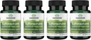 Swanson Sulforaphane - Broccoli Sprout Extract Supporting Cellular, GI Tract, and Liver Health - Supplemento naturale Standardizzato allo 0.4% Sulforaphane - (60 capsule di verdure, 400mcg ciascuno) (4 Confezione)