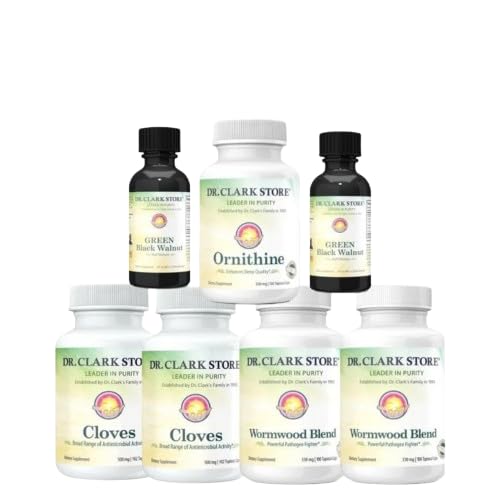 Dr. Clark Herbal Support & Maintenance Cleanse Kit – Vegetarian, Plant-Based Wellness Formula