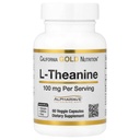 California Gold Nutrition L-Theanine, Featuring AlphaWave®, 100 mg, 60 Veggie Capsules