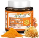 HERBOGANIC Turmeric Sea Moss Gummis - Natürliche Diät- und Kräuterergänzung für Haut und Energie Unterstützung mit Sea Moss, Boost Immune System - 60 Gummis