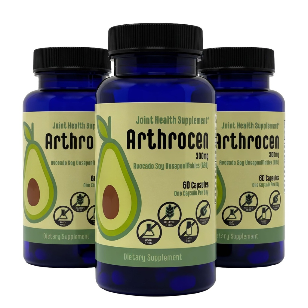 Joint Health Supplement, 300Mg Avocado Soy Unsaponifiable, Non OGM, Dairy Free, Gluten Free & Shellfish Free, 60 giorni di alimentazione, una capsula al giorno (6 mesi)...