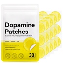 Dopamine Patches Extra Strength, Mood Support Patches for Daily Mental Wellness, Mood Boost & Positivity Support, Motivation Supports Dopamine & Serotonin Balance, Dopamine Supplements for Men Women