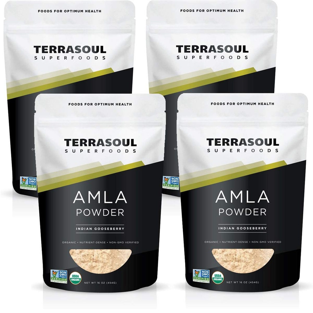 Terrasoul Superfoods Organic Amla Powder (Amalaki), 4 Lbs - Rich in Antioxidant Vitamin C | Supports Immunity