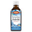 Carlson - The Very Finest Fish Oil, 1600 mg Omega-3s, Liquid Fish Oil Supplement, Norwegian Fish Oil, Wild-Caught, Sustainable Sourced Fish Oil Liquid, Just Peachie, 200 mL (6.7 Fl Oz)