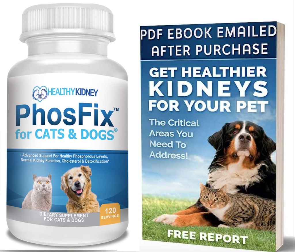 PhosFix pour les chats et les chiens: Binder Phosphorus pour les chats et les chiens pour soutenir les niveaux de phosphore normaux et la fonction rénale, Chitosan pour rétablir la santé rénale naturellement. Un supplément spécial pour le renal