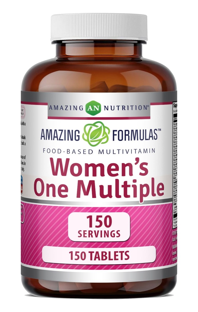 Erstaunliche Formeln Frauen eine Multivitamin-Ergänzung | Lebensmittelbasierte | 150 Tabletten | Perfekte Mischung aus Vitaminen, Mineralien & Probiotics | Non-GMO | Gluten-Free | Made in USA