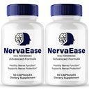 NervaEase Nerve Supplement Capsules, Nerva Ease Health Formula Supplement Pills - Maximum Strength, Advanced Brain & Memory Focus, All Natural Daily Vitamins Support, NervaEase Reviews (2 Pack)