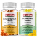 Magnesium-Glycinat-Gummien, Calcium-Zitrat-Gummien für Kinder & Erwachsene, Knochenunterstützung