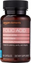 Elementi - Acido Folico, 800 mcg per porzione, Tablet, 180 Conte, Confezione da 1, Integratore alimentare femminile per lo sviluppo prenatale sano, 6 Mesi di fornitura