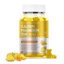 Calcium Magnesium Zinc Gummies with Vitamin D3 & K2 for Bone, Muscle & Immune Support - High Potency Enhanced Absorption - 60 Mango Pineapple Gummies