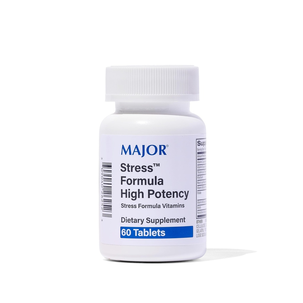 MAJOR Stress Formula - High Potency Stress Formula Vitamins - Dietary Supplement - 60 Tablets
