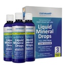 Liquid Mineral Drops - Trace Mineral Supplement - Full Spectrum Minerals - Ionic Liquid Magnésium, Chloride, Potassium - Low Sodium - Énergie, Electrolytes - 288 Day Supply, 8 fl oz (paquet de 3)
