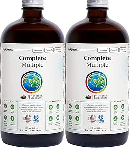 LIQUIDHEALTH Complete Multiple Adult Liquid Multivitamin - Essential Vitamins, Minerals & Nährstoffe, Immununterstützung, Gut Health, Energy, Detox - Made in USA, Vegan, Non-GMO, Sugar-Free (2 Pack)