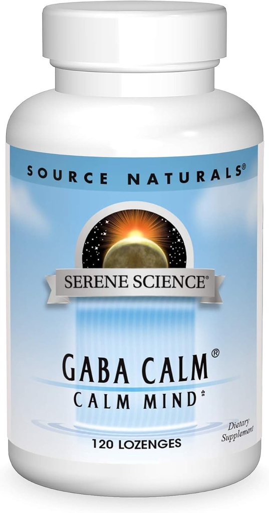 Source Naturals Serene Science, GABA Calm Quick Dissolving Peppermint Flavor - 120 Lozenges