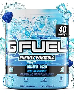G Fuel Clickbait Energy Drink Powder, Pre Workout Caffeine Mix for Gaming, Sugar Free Focus Amino, Vitamina + Antiossidanti, 9.8oz (Cherry Pomegranate, 40 Servings)