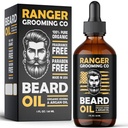 Olio di barba rosa per gli uomini e il cuscinetto addolcitore 100% puro naturale per gli uomini, le musche e la pelle idratata 1 oz da Ranger Grooming Co