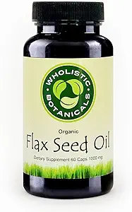 Flax Seed Oil Capsule — Gluten Free Omega 3 6 9 Integratore Del Cervello — Supporto Immune e Inflammatorio di risposta