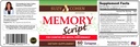 Suzy Cohen Memory Script mit Lions Mane, Phosphatidylserine, Green Tea Extract und Ginkgo - Brain Support Supplement für Fokus - Nootropic Kapseln für Kognition, schneller Recall und Stimmung