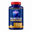 healblend Neuro Plus Focus Booster - Advanced Brain Support Supplement mit Vitamin B6, B12, Folate - Verbessert Gedächtnis, Konzentration, Mental Clarity & Cognitive Funktion – 120 Kapseln