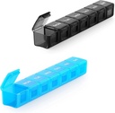 2 Pack Extra große Pille Organizer, Sukuos Wöchentliche Pille Box, Pille Fall, Medizin Organizer für Vitamine, Fischöle oder Ergänzungen