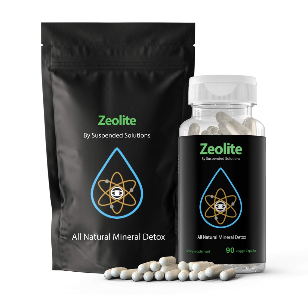 Zeolite Clinoptilolite Capsules – 90 Count, Pure Natural Mineral Detox, Removes Heavy Metals & Toxins, Gut Health & Immune Support, Responsibly Mined