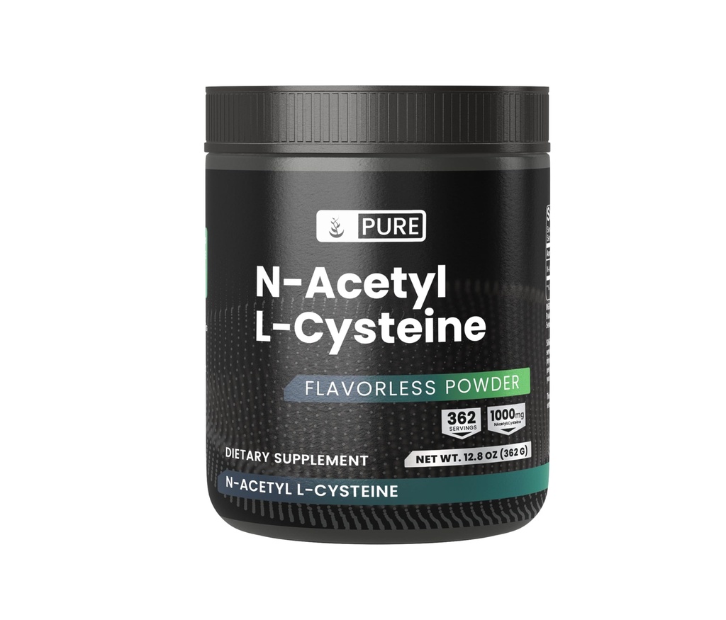 INGRÉDIENTS ORIGINAL DE PURE Poudre de NAC, 12,8 oz, N-acétyl L-Cysteine, acide amino, toujours pur