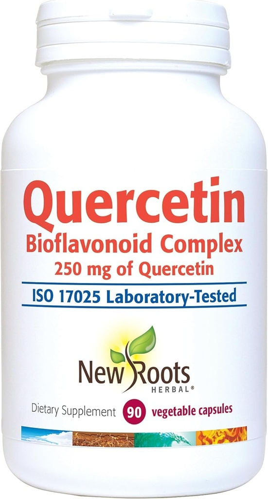 NEU ROOTS HERBAL Quercetin mit Bromelain Capsules | 4-in-1 Formel mit Quercetin, Bromelain, Bioflavonoids und Rutin | Herzgesundheit und Immununterstützungsergänzung (90 Veggie Capsules), Non-GMO