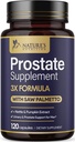 Prostate Health Supplements for Men - 3X Strength with Saw Palmetto Blend Stinging Nettle Root & Pumpkin Seed Support Complex - Supports Bathroom Trips Prostate & Urinary Health - 120 Capsules