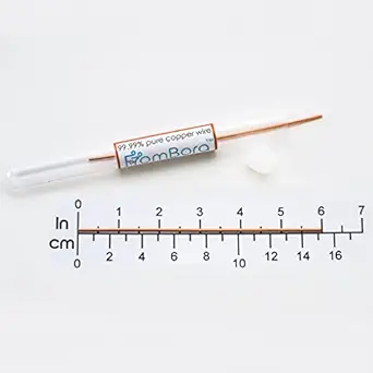 Filo di rame colloidale - coppia di fili da 10 gauge da 6" per la produzione di acqua di rame colloidale affidabile