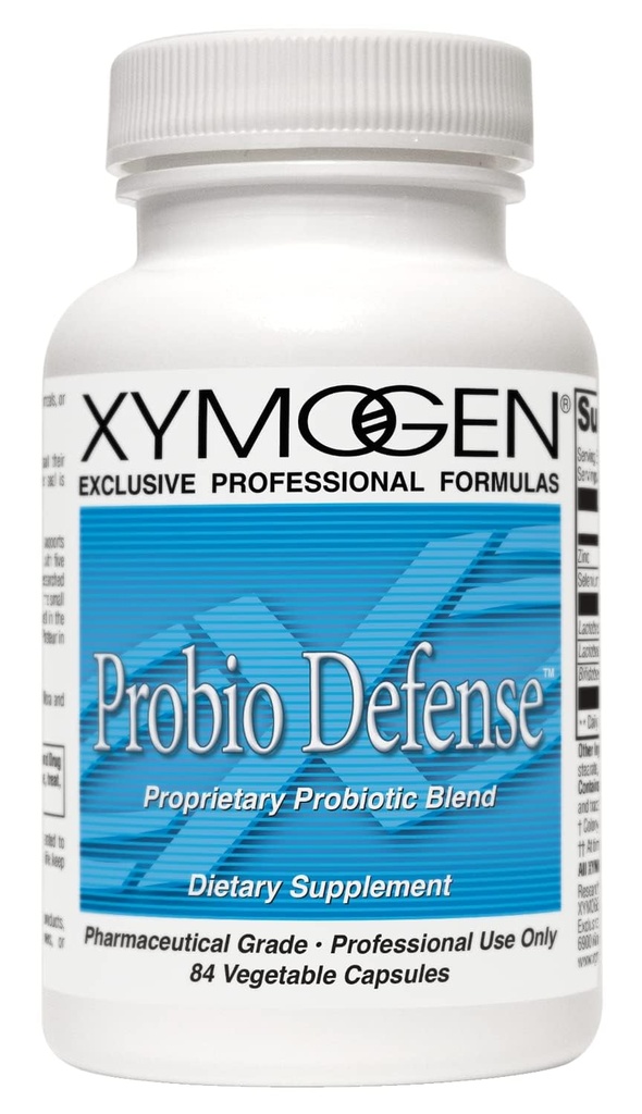 XYMOGEN Probio Defense - Pobiotici per la salute digestiva - Probiotici giornalieri con Lactobacillus Rhamnosus Probiotic - Integratori nutrizionali digestivi - Probiotici Dairy Free (84 capsule)