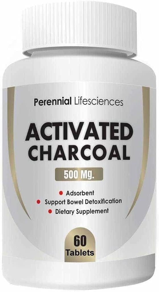 MIYUU Perennial Lifesciences Activated Charcoal - 500Mg (60 Tabletten)