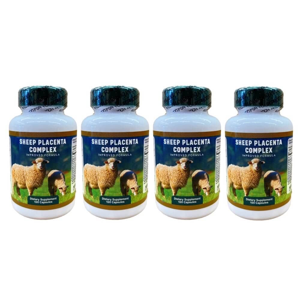 4 Flaschen Sheep Placenta Complex 100 Kapseln/Flasche, Make In USA, FRESH, schneller Versand!!