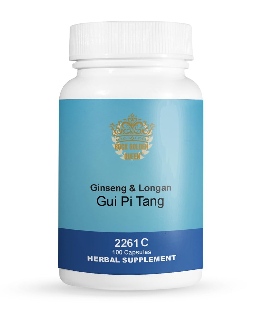 GUI Pi Tang/Ginseng & Longan Decoction, 100 Capsules/Bottle, 2 Bottles