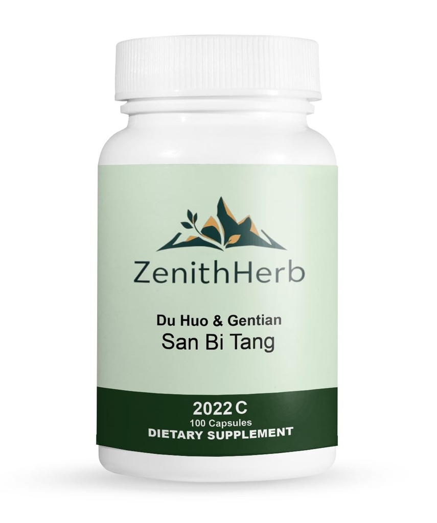 San Bi Tang Du Huo & Gentian Herbal Supplement, 100 Capsules, 2 Bottles, Traditional Chinese Formula