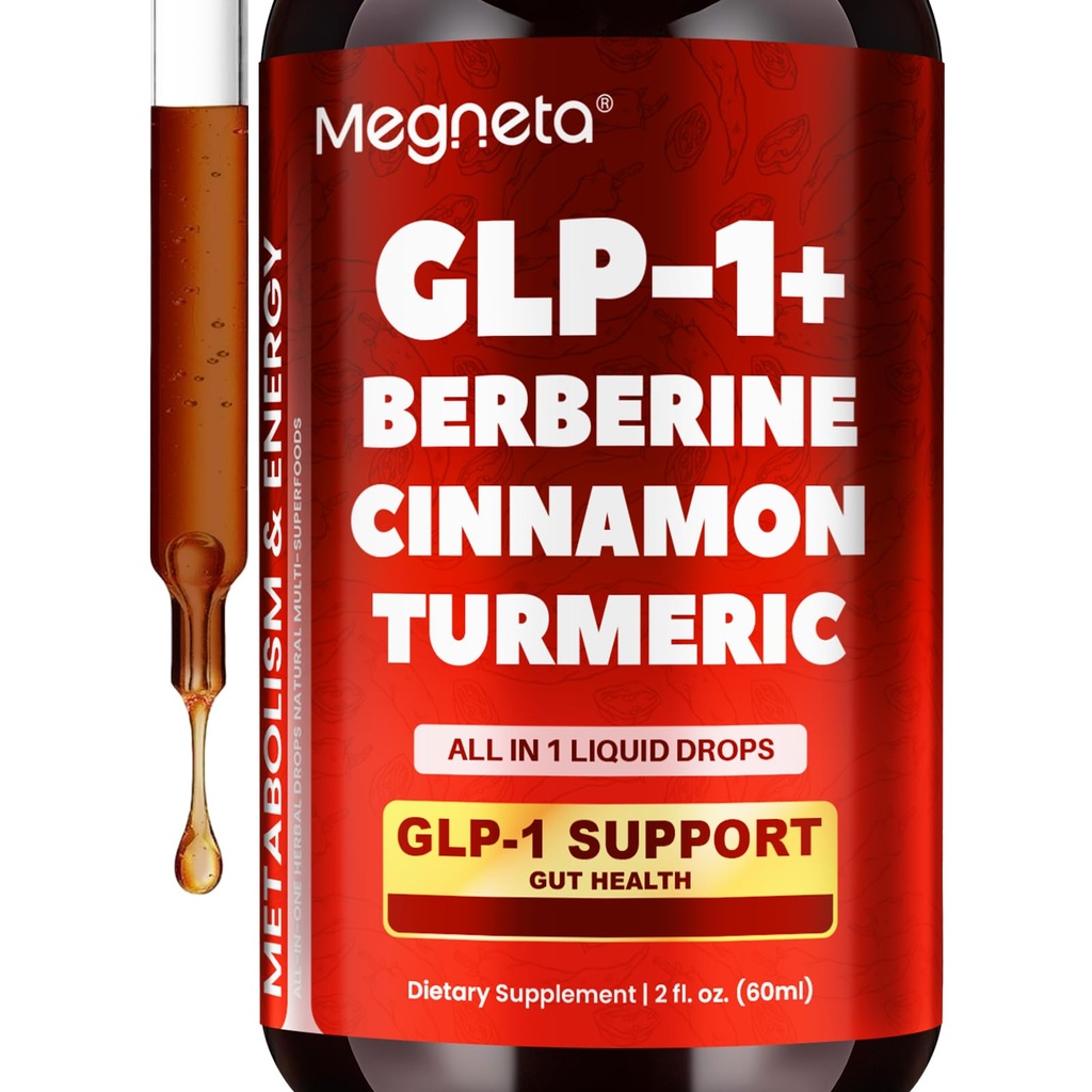 Metabolic & Energy Support Supplement | Turmeric, Cinnamon, Berberine |60 ML
