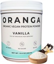 Organic Plant-Based - Riz, pois, poudre de protéines de graines de citrouille - Vanille - Enzymes digestifs inclus, Pas d'additifs, Sans laiterie, Sans soja, Amies des enfants, Sans gluten, Sans OGM - 17 portions (442g)