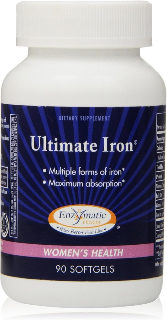 Terapia enzimatica Ultimate Iron Softgels, 90 Conte