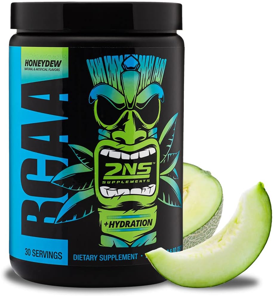 2ème compléments naturels – BCAA Honeydew, 30 portions, 12,6 Oz – 9 G Acides aminés à chaîne ramifiée – soutient la croissance musculaire, la récupération et l'endurance – réapprovisionne les électrolytes – Pas de sucres ou de couleurs ajoutés