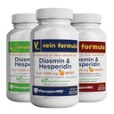 VITASUPPORTMD - Family Bundle, Vein, Lymphatic e H Formula, 3x60 Capsule, Diosmin, Hesperidin, 1000 mg MPFF per vena, Lymphatic, Supporto emorroidale