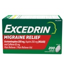 Excédent de migraine Caplets de soulagement pour atténuer les symptômes de la migraine - 200 Compte